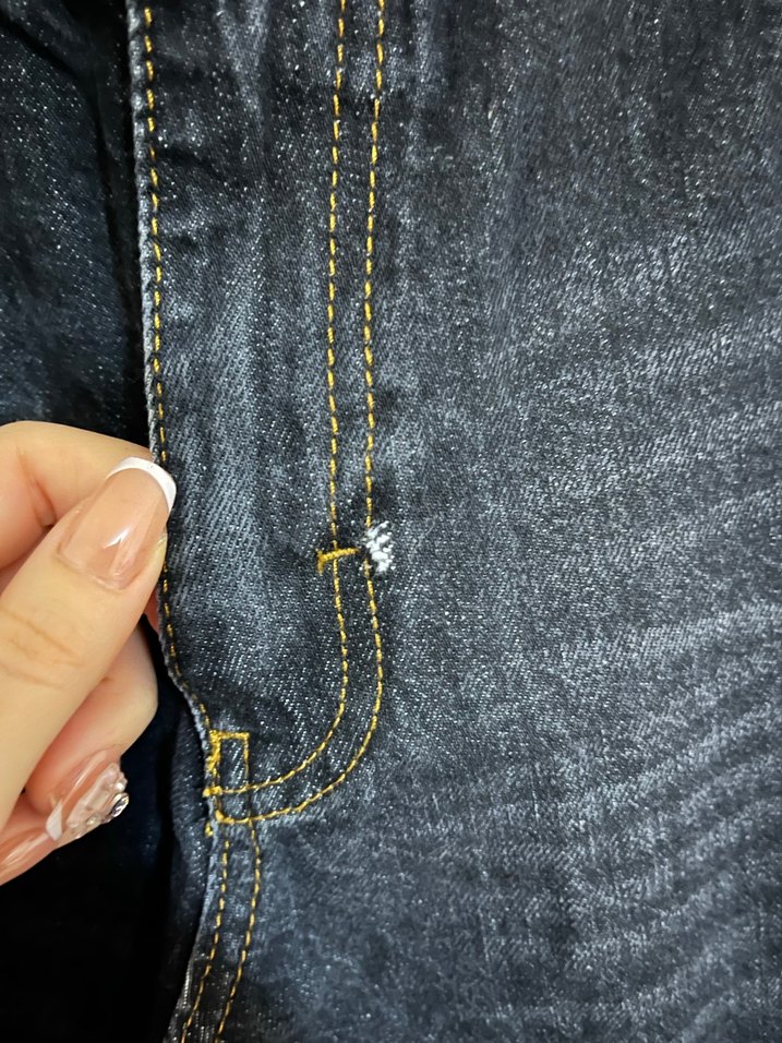 Kadın Füme Bol Kesim Denim Pantolon - Görsel 4