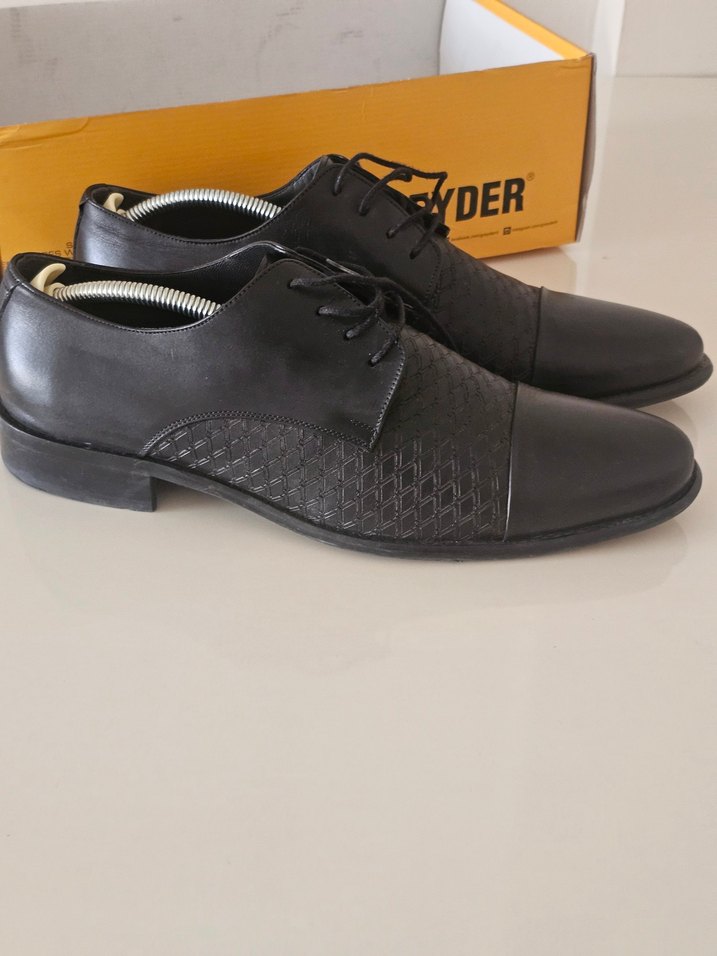 Erkek Siyah Deri Klasik Ofis Ayakkabısı - Görsel 2