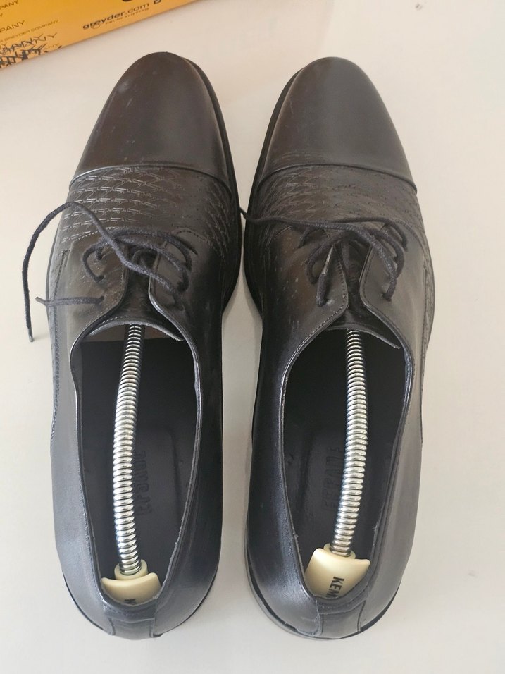 Erkek Siyah Deri Klasik Ofis Ayakkabısı - Görsel 4