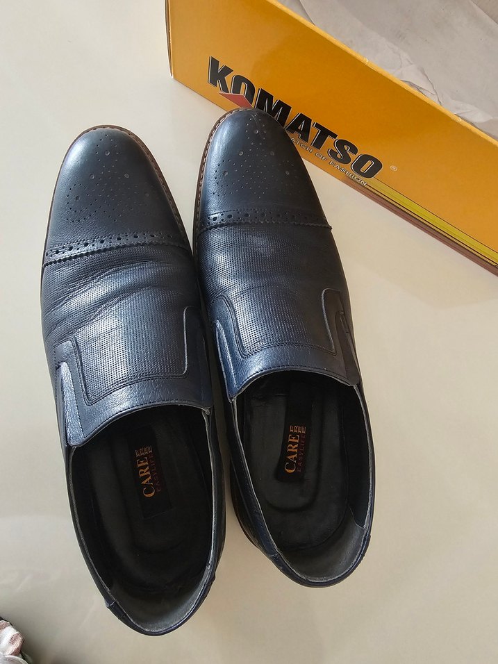 Lacivert Erkek Klasik Tokalı Ofis Ayakkabısı - Görsel 3