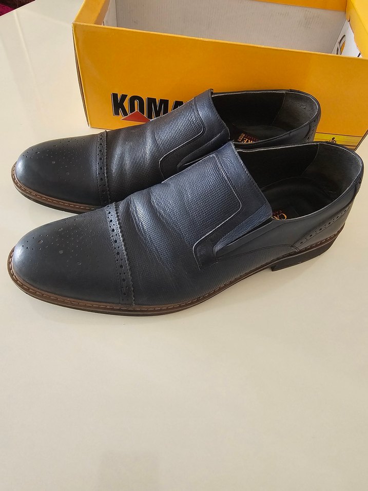 Lacivert Erkek Klasik Tokalı Ofis Ayakkabısı - Görsel 2