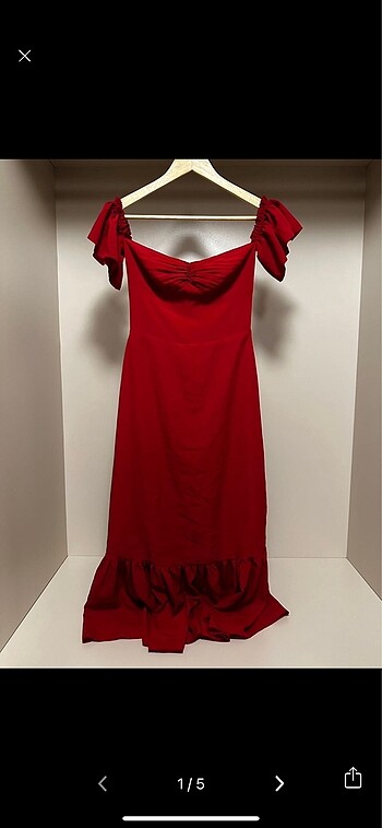 The Latest Thing Midi Kırmızı Elbise
