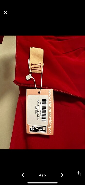 xs Beden kırmızı Renk The Latest Thing Midi Kırmızı Elbise