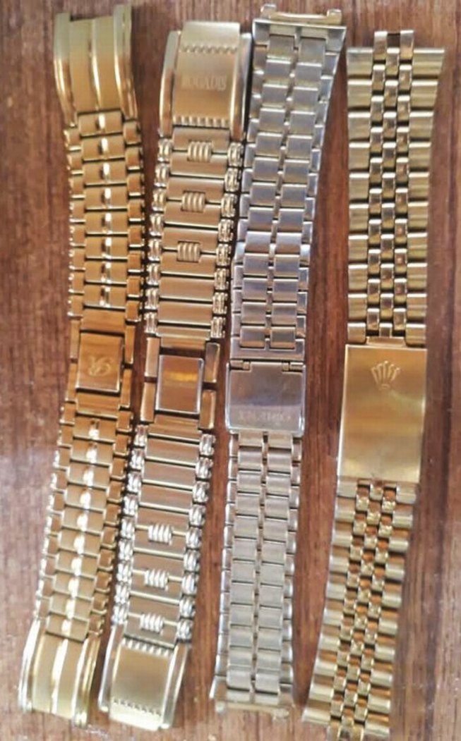 Yeni 4 adet depo malı Çelik saat kordonları - Görsel 3