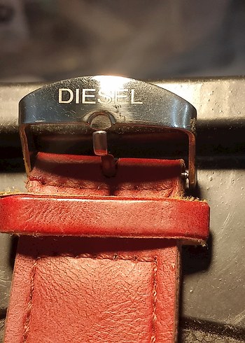 Orijinal damgalı mühürlü Diesel marka tek taraflı deri kordon - Görsel 8