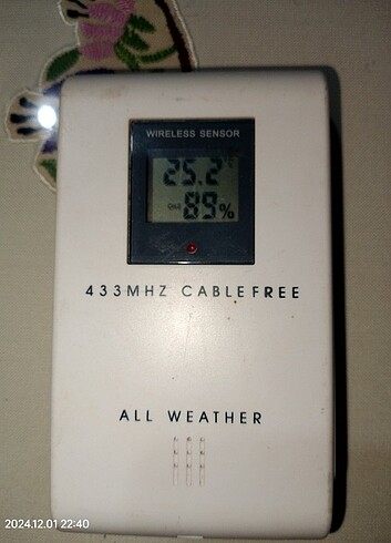 2024, Hava İstasyonu Aksesuarları, Kablosuz Sensör Probu Sıcaklı - Görsel 4