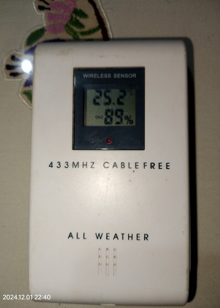 2024, Hava İstasyonu Aksesuarları, Kablosuz Sensör Probu Sıcaklı - Görsel 4