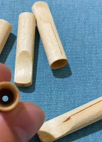 Yeni 0 ürün el yapımı ahşap ağızlık filtre 3 adet 100 TL