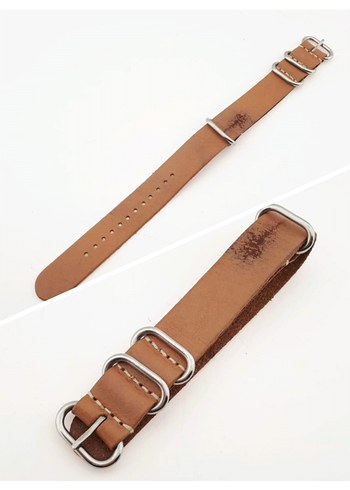 18/20 mi açık kahve NATO saat kordonu 350 TL - Görsel 3