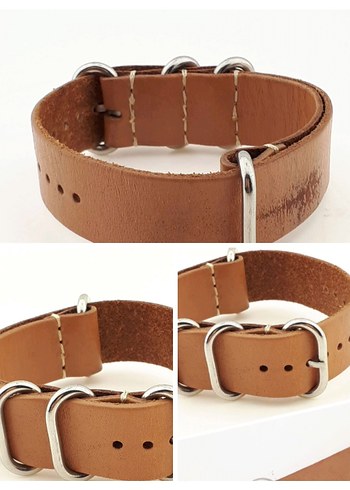 18/20 mi açık kahve NATO saat kordonu 350 TL - Görsel 2