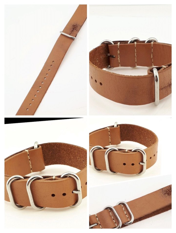 18/20 mi açık kahve NATO saat kordonu 350 TL - Görsel 4