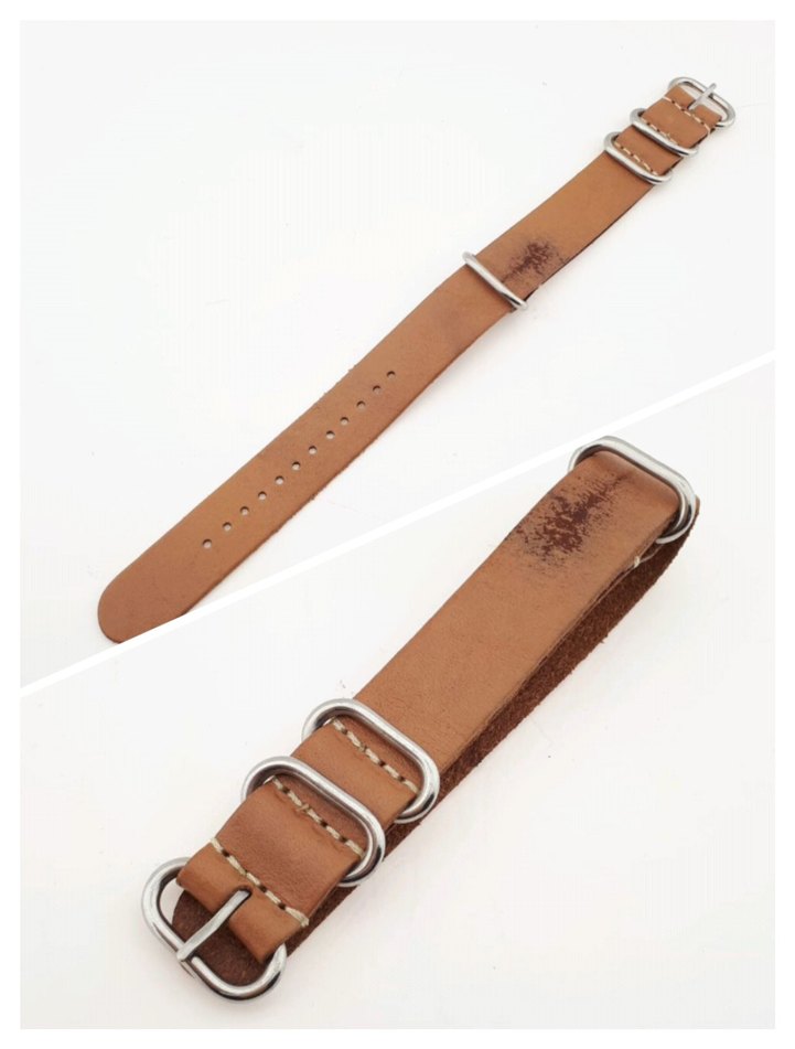 18/20 mi açık kahve NATO saat kordonu 350 TL - Görsel 3