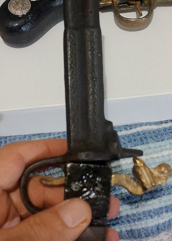 Dekorluk koleksiyonluk eskitme yapılmış döküm ve pirinç - Görsel 4