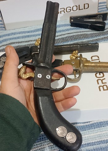 Dekorluk koleksiyonluk eskitme yapılmış döküm ve pirinç - Görsel 18