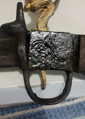 Dekorluk koleksiyonluk eskitme yapılmış döküm ve pirinç - Görsel 16