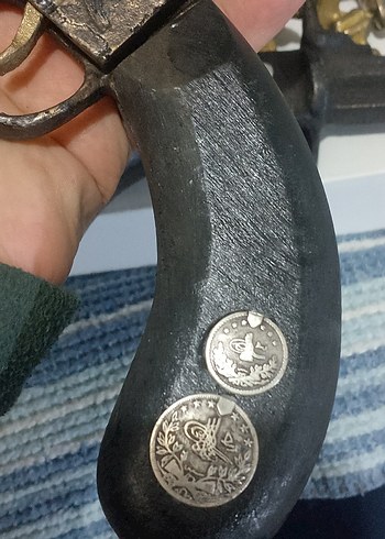 Dekorluk koleksiyonluk eskitme yapılmış döküm ve pirinç - Görsel 8