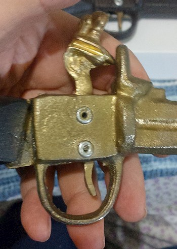 Dekorluk koleksiyonluk eskitme yapılmış döküm ve pirinç - Görsel 19