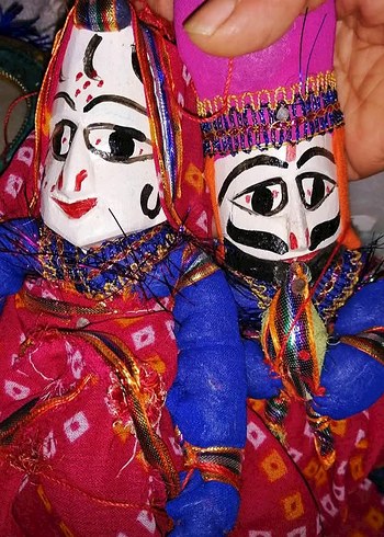 Yeni Hint işi el yapımı ahşap Kuklalar adet fiyatı 485 TL - Görsel 3