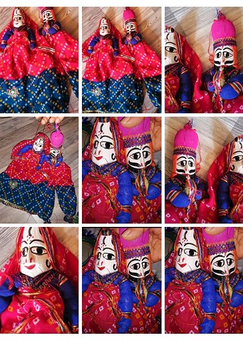 Yeni Hint işi el yapımı ahşap Kuklalar adet fiyatı 485 TL - Görsel 11