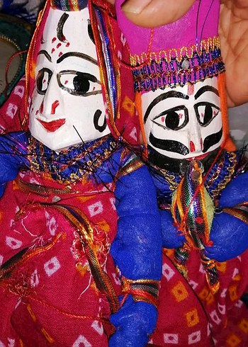 Yeni Hint işi el yapımı ahşap Kuklalar adet fiyatı 485 TL - Görsel 2