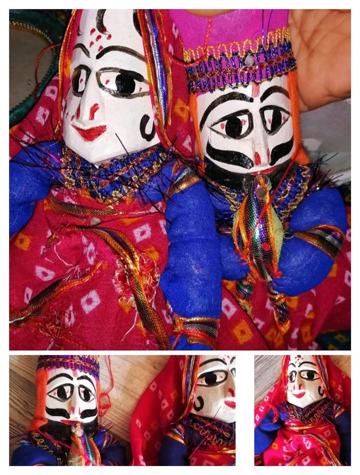 Yeni Hint işi el yapımı ahşap Kuklalar adet fiyatı 485 TL - Görsel 5