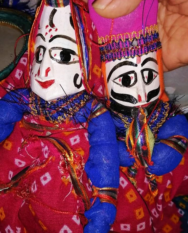 Yeni Hint işi el yapımı ahşap Kuklalar adet fiyatı 485 TL - Görsel 2