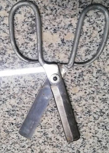 dönem ürünü koleksiyonluk kalın etli malzemeden şekerçi makası - Görsel 6