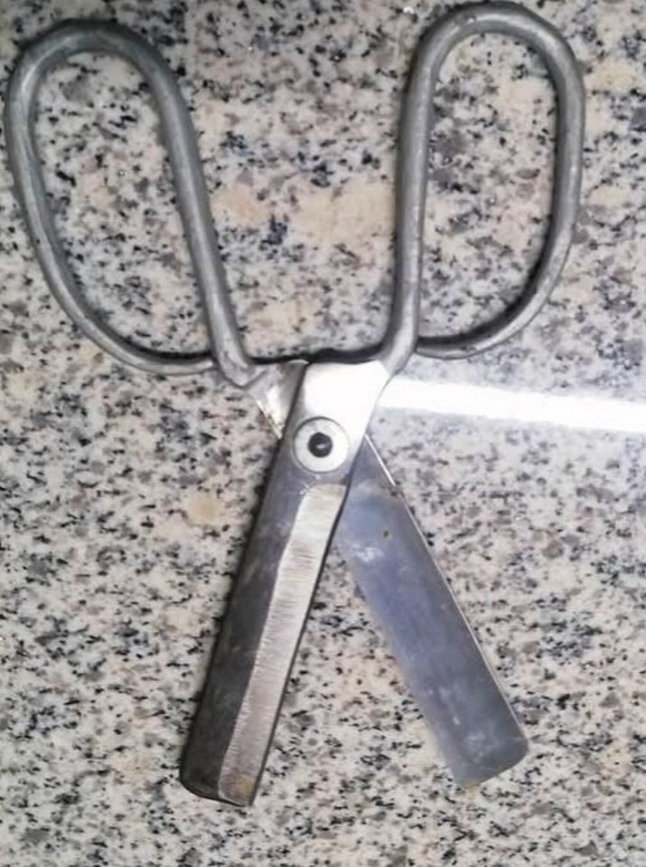 dönem ürünü koleksiyonluk kalın etli malzemeden şekerçi makası - Görsel 3