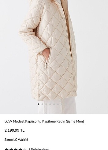 Kapüşonlu Kapitone Mont - Görsel 3