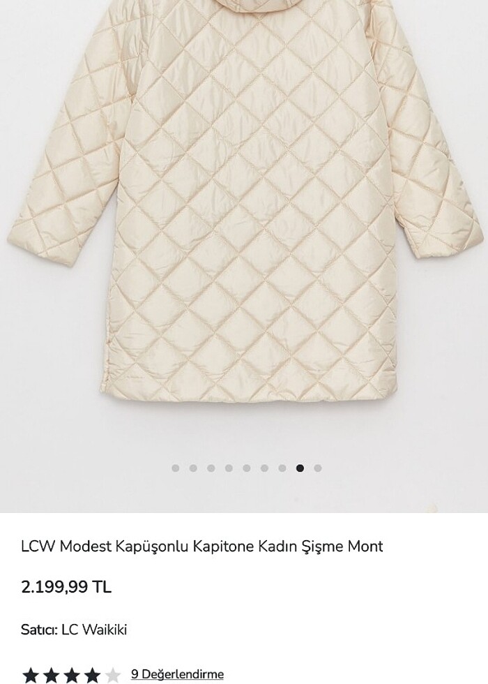 Kapüşonlu Kapitone Mont - Görsel 5