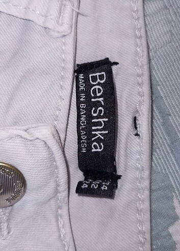 Bershka Bershka beyaz yırtık skinny pantolon