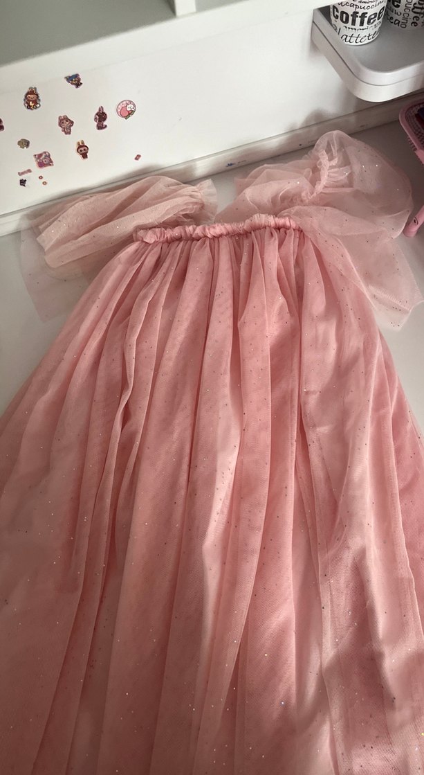 Kız Çocuk Pembe Bolero Puf Kollu - Görsel 2