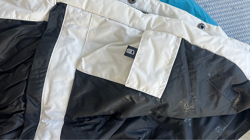 Mavi Rüzgar Geçirmez Kar Manto - Görsel 5