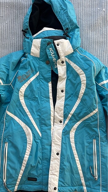 Mavi Rüzgar Geçirmez Kar Manto - Görsel 2