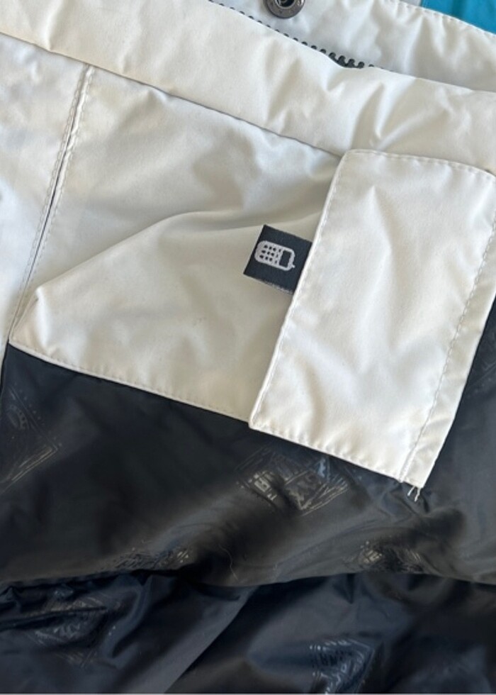 Mavi Rüzgar Geçirmez Kar Manto - Görsel 5