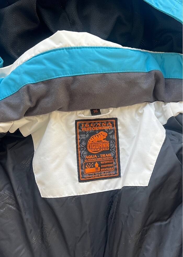 Mavi Rüzgar Geçirmez Kar Manto - Görsel 3