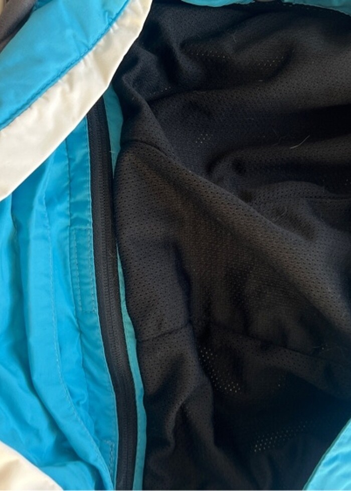 Mavi Rüzgar Geçirmez Kar Manto - Görsel 4