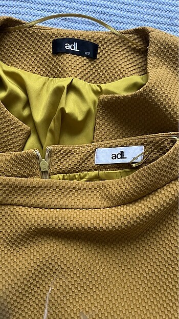 Adil ışık limon küfü ceket-etek ikili takım - Görsel 7