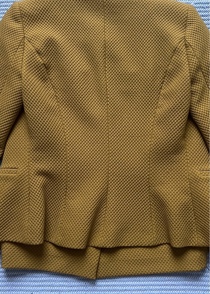 Adil ışık limon küfü ceket-etek ikili takım - Görsel 4