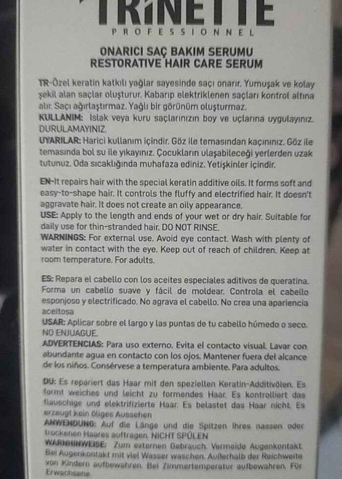 Saç bakım serumu - Görsel 2