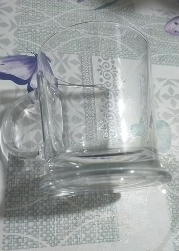 Parlak Beyaz kulplu bardak - Görsel 3