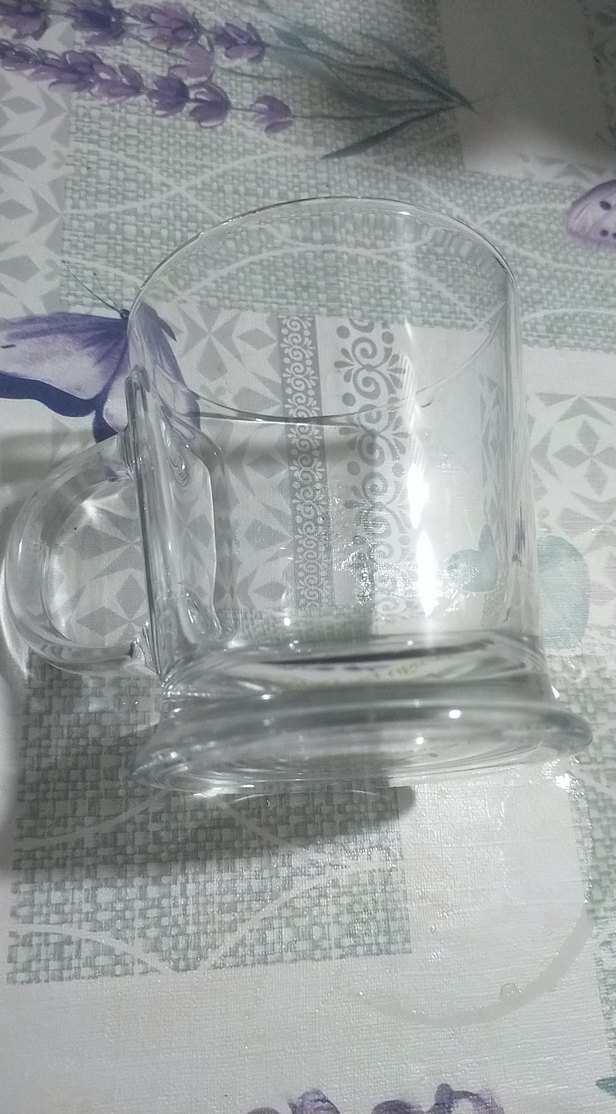 Parlak Beyaz kulplu bardak - Görsel 3