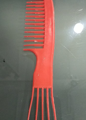 Çift Taraflı Kırmızı Saç Tarağı - Görsel 2