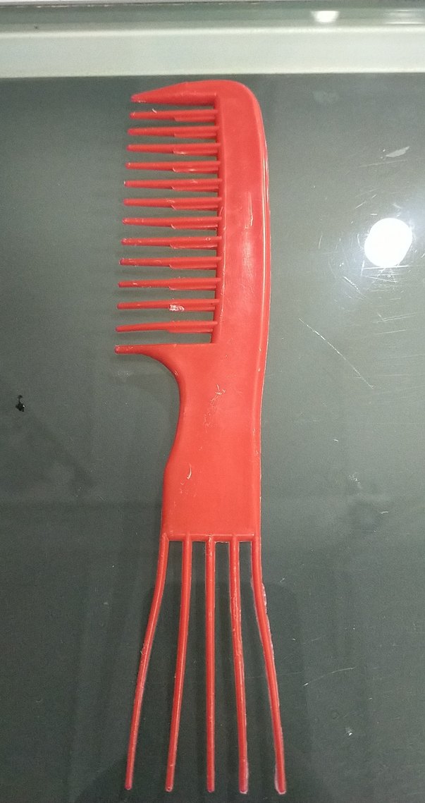 Çift Taraflı Kırmızı Saç Tarağı - Görsel 2