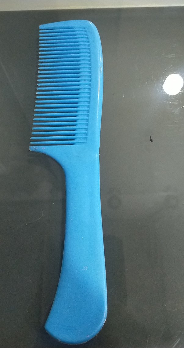 Mavi Plastik Saç Tarağı - Görsel 2