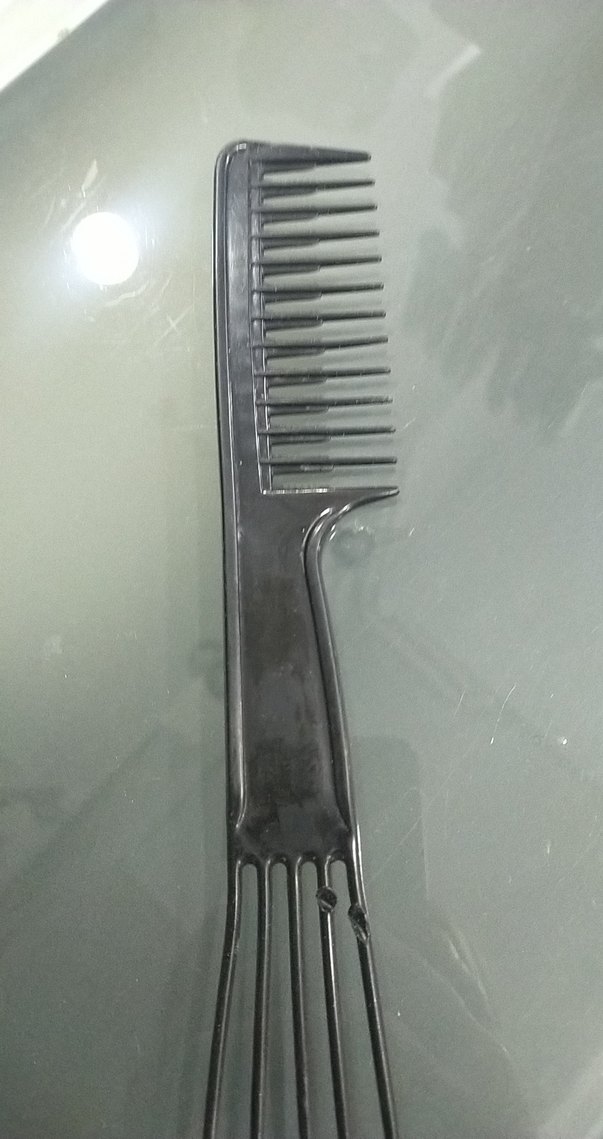 İki Uçlu Siyah Saç Tarağı - Görsel 2