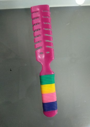 Renkli Saplı Saç Fırçası - Görsel 2