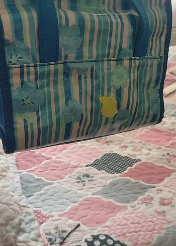 Mavi Baskılı Bebek Çantası - Görsel 3