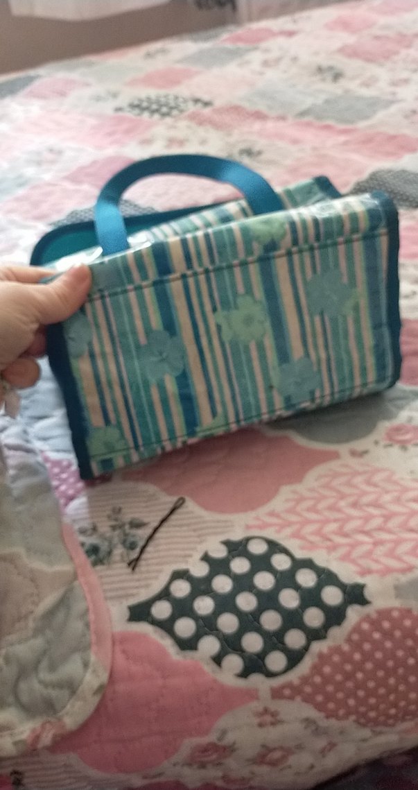 Mavi Baskılı Bebek Çantası - Görsel 4