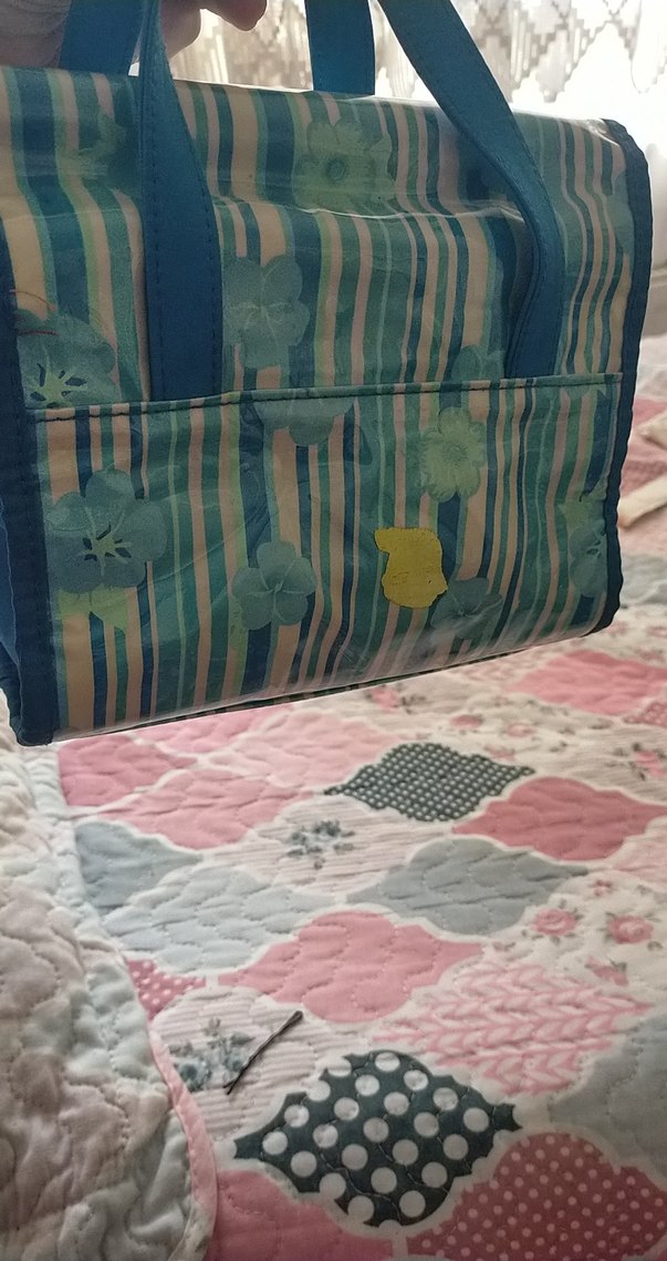 Mavi Baskılı Bebek Çantası - Görsel 3